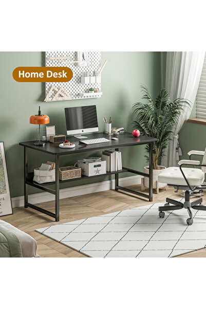 Chuma Study desk with storage space, suitable for home office & workstation writing desk,computer table