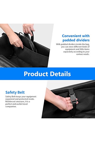 NEEWER Photo Studio Rolling Bag 40.1 x 11.8 x 11.8 in Trolley Carrying Case