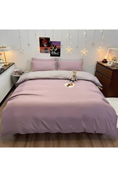 iTin 3 Piece Double Bed Linen Set, Two-Sided Design, Hypoallergenic, Premium Polyester, 200x200 cm