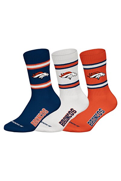 NFL Unisex-Socken, 3er-Pack – Teams, 3er-Pack Crew-Socken, Fußball, Logo, Bau...