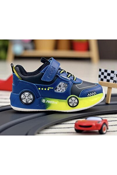 Cool Racing-Ptk 26/30 Boys' Velcro Sneaker Sports Shoes