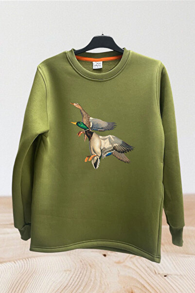 WİDİ Căutare de vânătoare de rațe cu imprimeu Flying Ducks Regular Fit guler ...