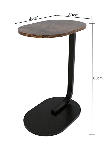 AnneFish C Shaped End Table Coffee Table Set Sofa Side Table End Table Small Service Table Couch Table