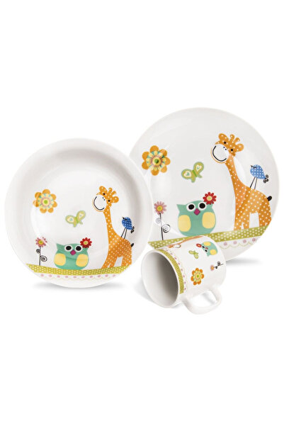 Other Set de mic dejun pentru copii, format din 3 piese din porțelan, cu tema...