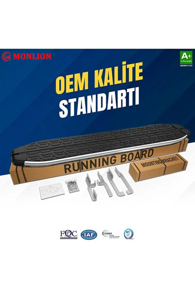 Monlion TOGG T10X Araca Özel Krom Yan Basamak 203 Cm 2023 Üzeri A+ Kalite