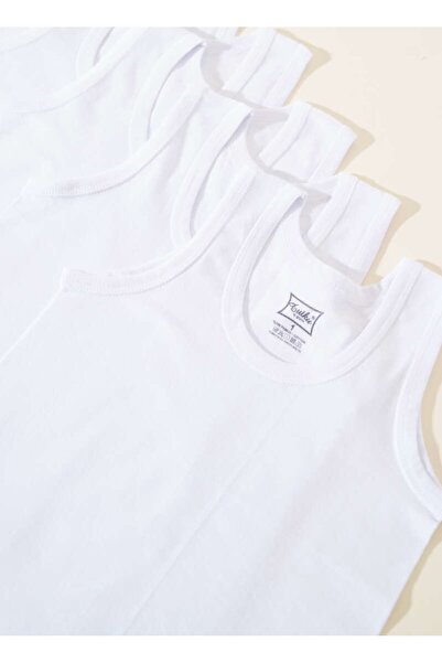 Tutku White Boy's Undershirt 2-Piece Set