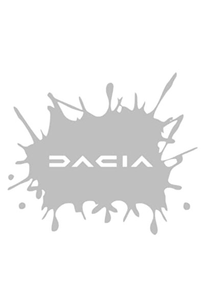 Oracal Sticker pata cu scris dacia model nou, 20cm, gri