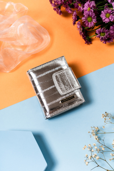 Other women's leather wallet 42329-STB-4539 Silver