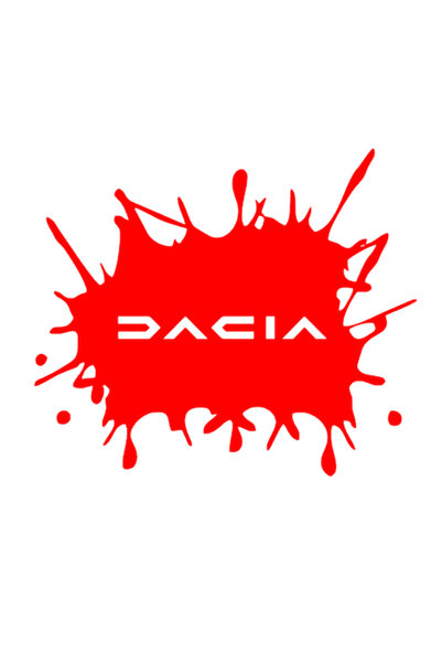 Oracal Sticker pata Duster scris nou, 20cm, rosu