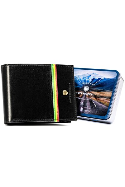 Other Men's horizontal wallet with colorful trim - Peterson