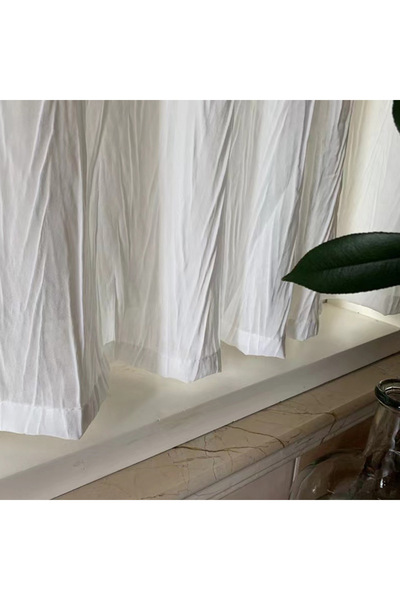 Generic Decor Curtains for Living Room, Simple white curtain French curtain,Bedroom Tulle Curtains, Semi She