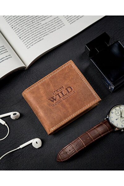 Other Men's Leather Wallet Without Clasp - Always Wild