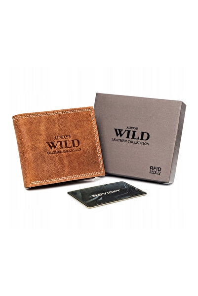 Other Men's Leather Wallet Without Clasp - Always Wild