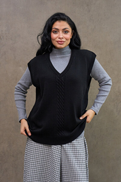 KÜÇÜĞÜM BUTİK Black Oversize Sweater