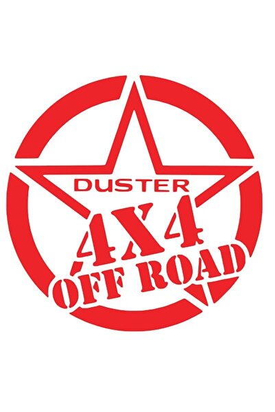 Oracal Sticker auto Stea Duster 4x4 off road rosu