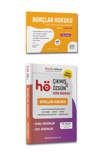 hukuk öğretir BORÇLAR HUKUKU KONU ANLATIMI VE ÇIKMIŞ - 2026 ÖZGÜN SORU BANKAS...