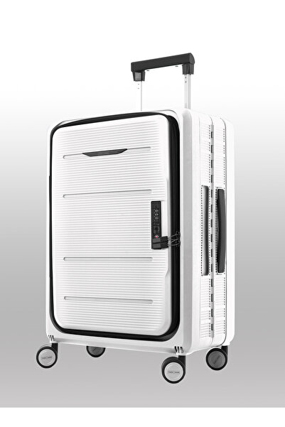 PARAJOHN FlexiFold 20-Inch Cabin Luggage | Lightweight Foldable Trolley Bag with Spinner Wheels – Black