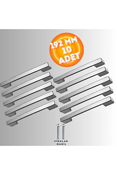 CAN METAL Köprü Kulp Dolap Çekmece Kulbu Metal Kulp 192 MM ( 10 ADET )
