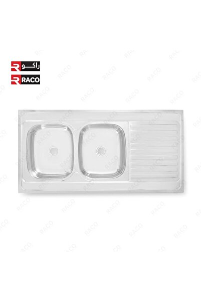 Raco Asahi Double Bowl Kitchen Sink, Stainless Steel, Chrome Finish (1200x500)