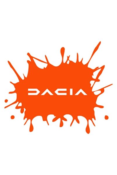 Oracal Sticker pata cu scris dacia model nou, 20cm, portocaliu