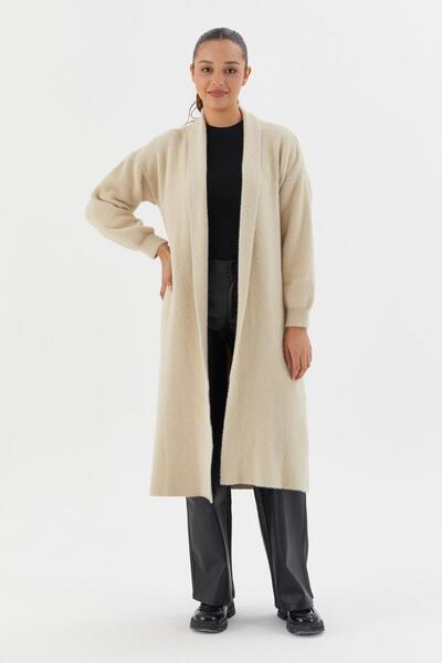 Shopping Shop Long Knitwear Cardigan Tas