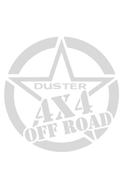 Oracal Car sticker Star Duster 4x4 off road silver