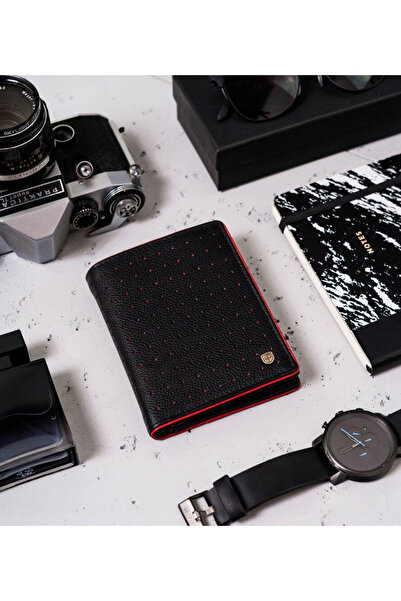 Other Men's leather wallet with contrasting stitching - Peterson