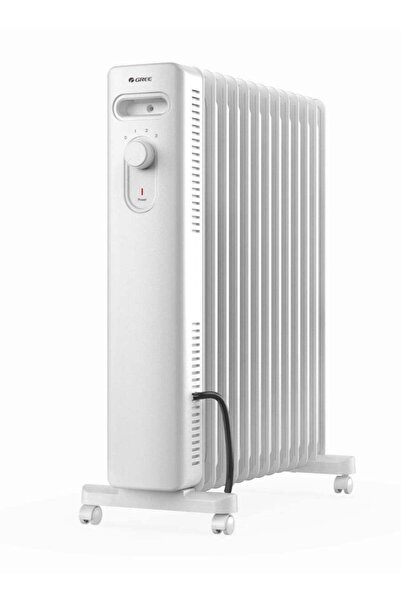 Gree Oil Heater 15 Fins, 2500 W, 3 Temperature Settings - NYWK22-25-15A White