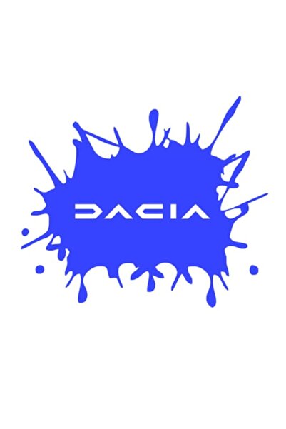 Oracal Sticker pata cu scris dacia model nou, 20cm, albastru