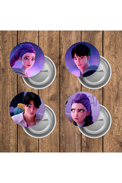 mertfigur K Pop Demon Hunters Rumi Mira Zoey Jinu Anime Rozet Seti (44mm)