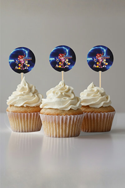 LOLLY PARTY 16 Adet Sonic Boom Temalı Kürdan