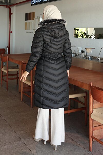 Modamihram Яке с качулка и подплата, черно 6155