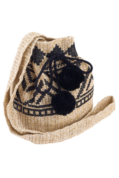 Other Geantă mică de paie cu pompoane, perfectă pentru vară - Cavaldi