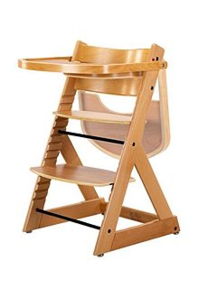 Asalvo كرسي مرتفع ومقعد معزز 2 في 1 من بينوكيو، بني