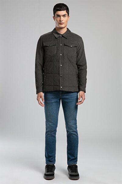 Lee Cooper Preston Men's Velvet Jacket Khaki