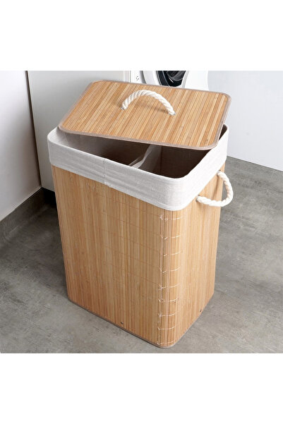 Other Beige bamboo laundry basket 70 l