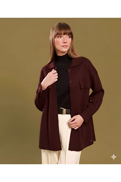 Lal Triko Buttoned Knitwear Jacket 12302