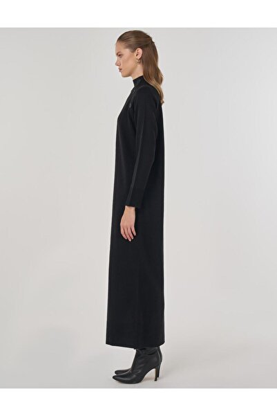 Kayra Düğmeli Triko Elbise