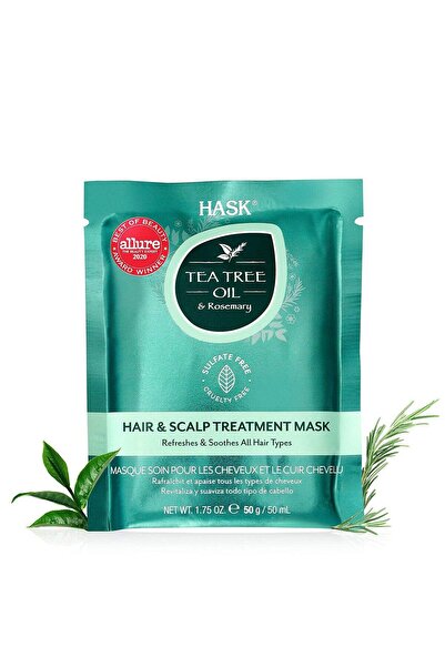 HASK Tea Tree Oil & Rosemary Hair & Scalp Hair Mask 50 g