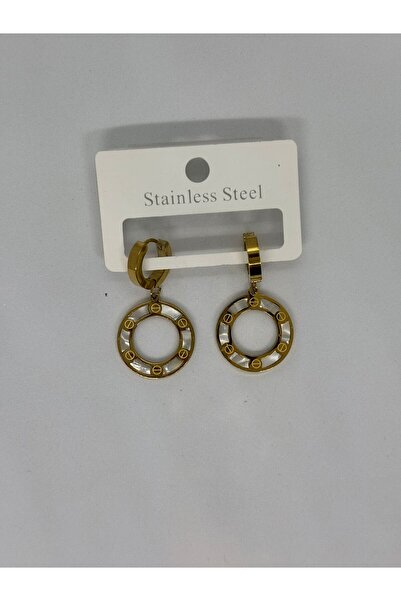 staınless steel Steel Detailed Bijouterie Earrings