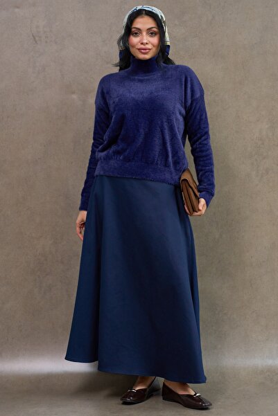 KÜÇÜĞÜM BUTİK Синя спідниця з габардину