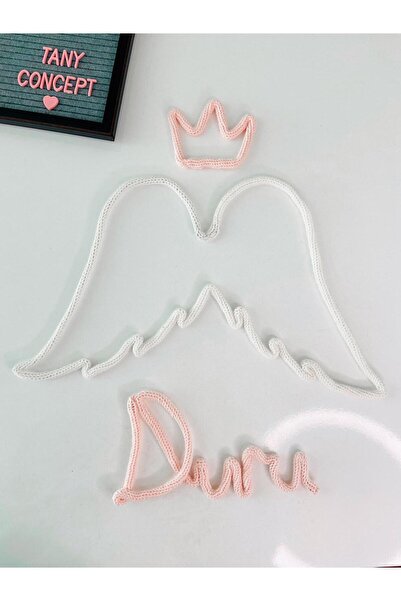 Tany Concept Melek Kanadı - İsimli Bebek Kapı, Duvar ve Oda Süsü