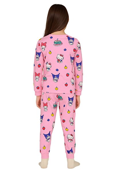 ZUZUNGA Cute Hello Kitty and Kuromi Patterned Girls' Pajama Set