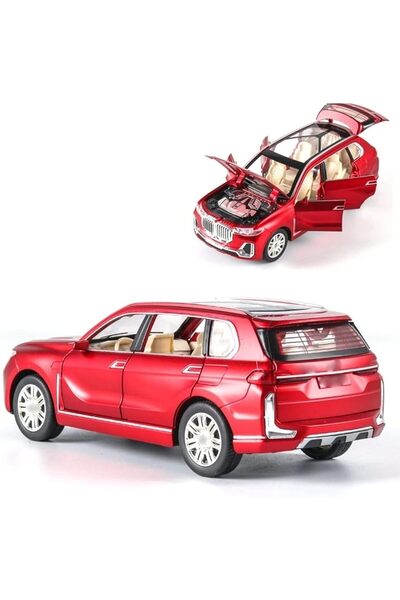 TOY GARDEN 1:24 Diecast SUV Toy Car with Lights & Sound (Red)