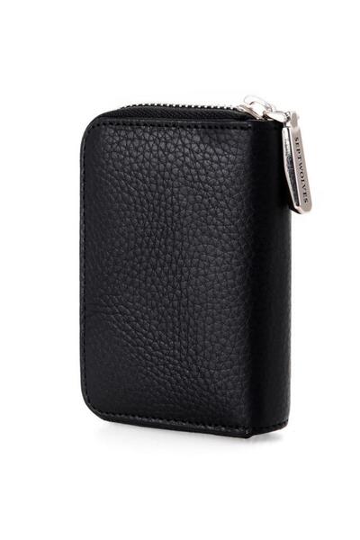 SEPTWOLVES Flora Detailed Genuine Leather Card Holder