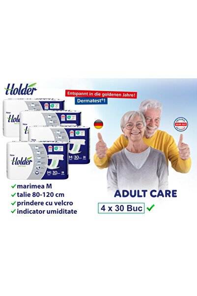 Holder Adult Diapers, size M, waist 80-120 cm, 120 pcs