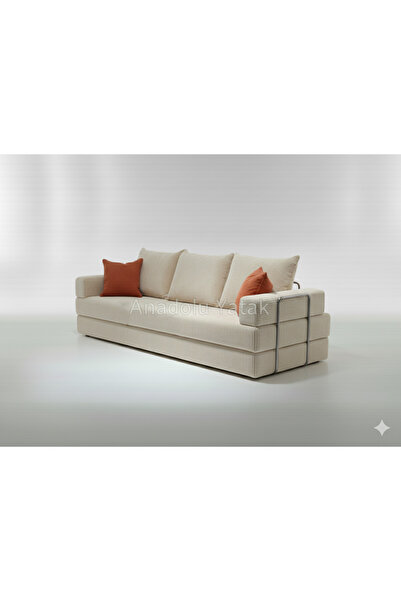 NWİN HOME Pufi Lüx Çok Finksiyonlu Ortopedik Sünger Kanepe Minder Yatak Moder...