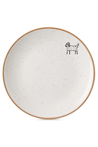 Other Beige ceramic dessert plate 20 cm