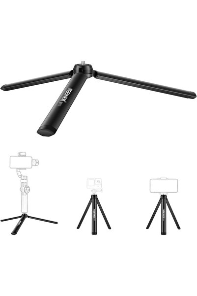 NEEWER حامل ثلاثي صغير معدني لكاميرا GoPro Insta360 DJI — حامل ثلاثي محمول لل...