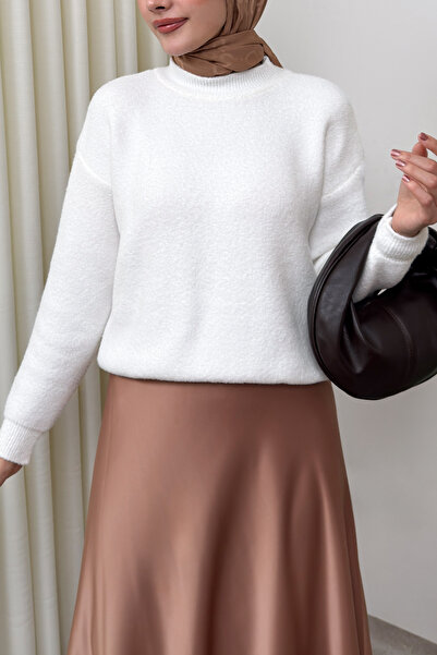 Salih Çelebi سترة تريكو يوموش 0082 - أبيض